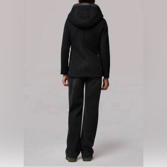 SOIA&KYO viviana mixed media jacket in black - Picture 4 of 4